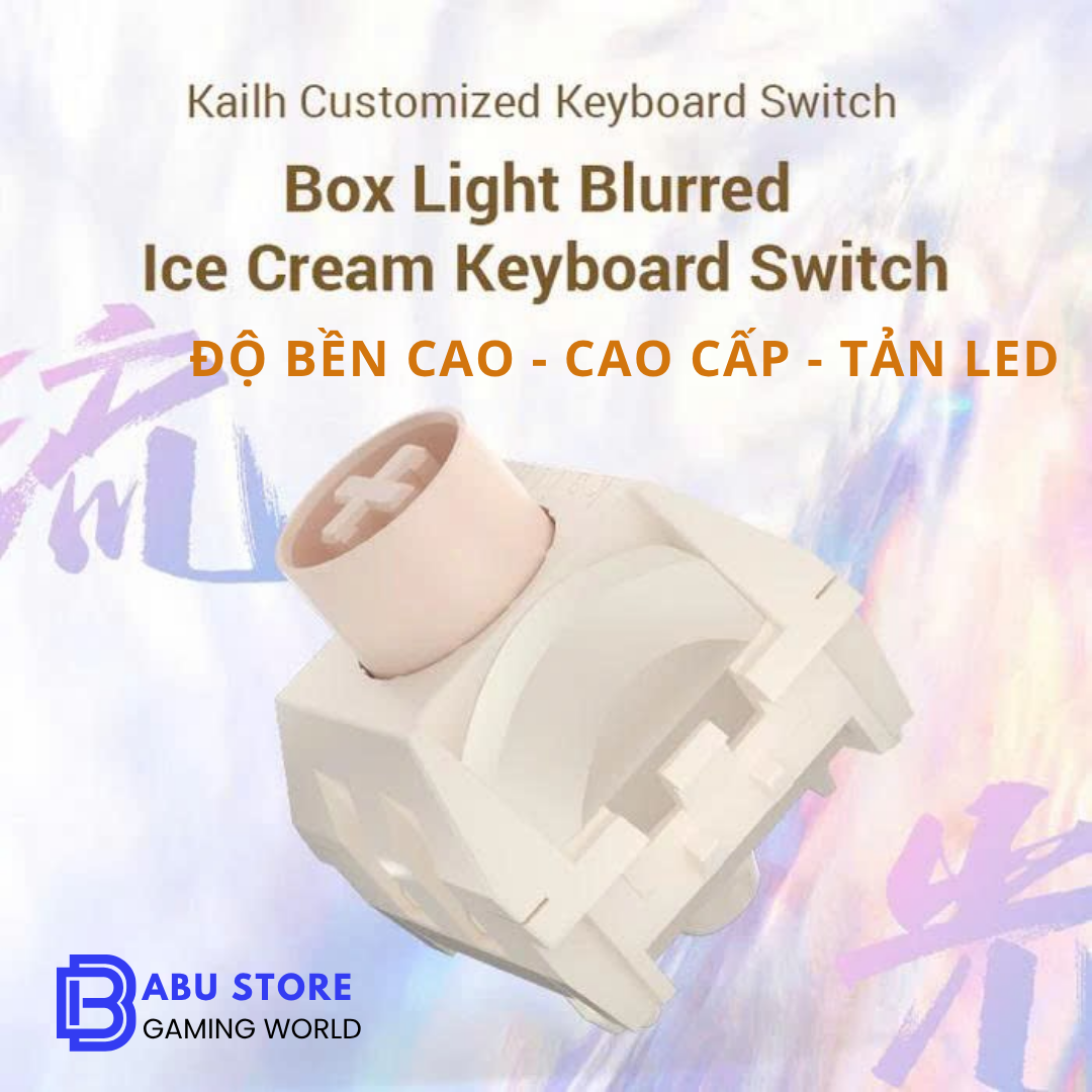  Switch bàn phím cơ cao cấp Kailh Box Ice Cream độ bền cao - 5 pin - tản led cao cấp